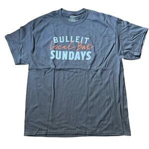 New! Bulleit Boubon adult XL short sleeve shirt gray
